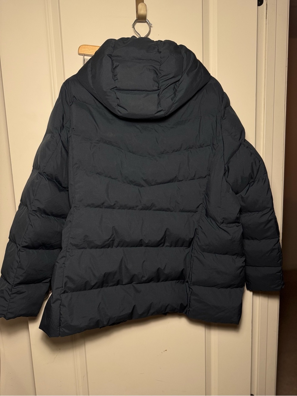 32 Degrees Men’s Blue Hooded Quilted Puffer Jacket Full Zip Polyester XL - Picture 2 of 9